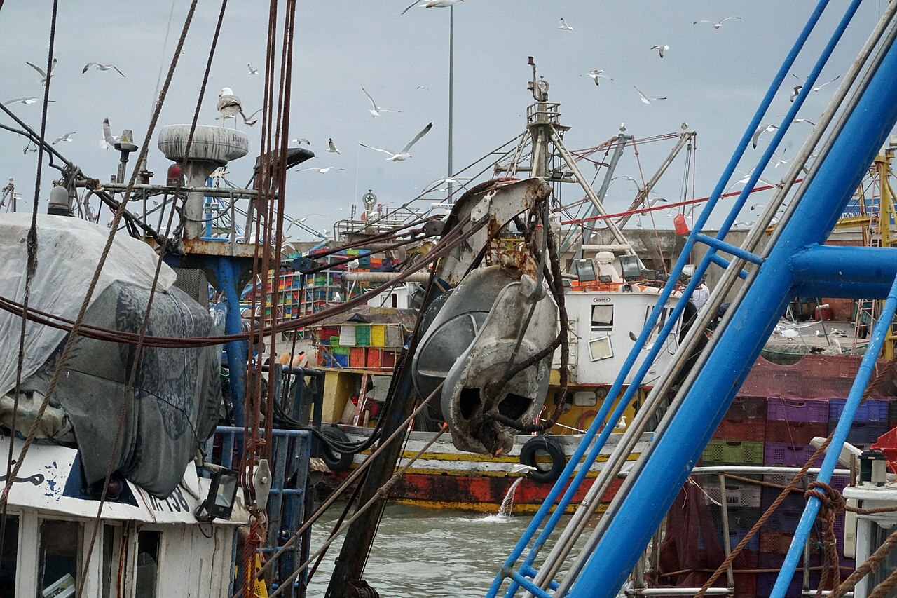 Essaouira — barques de pêcheurs au port
